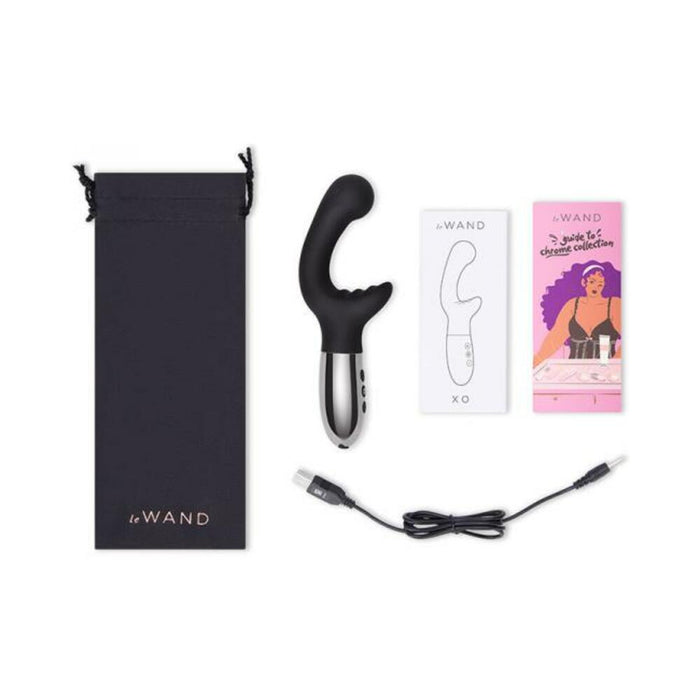 Le Wand Xo Double-motor Wave Rechargeable Vibrator Black | SexToy.com
