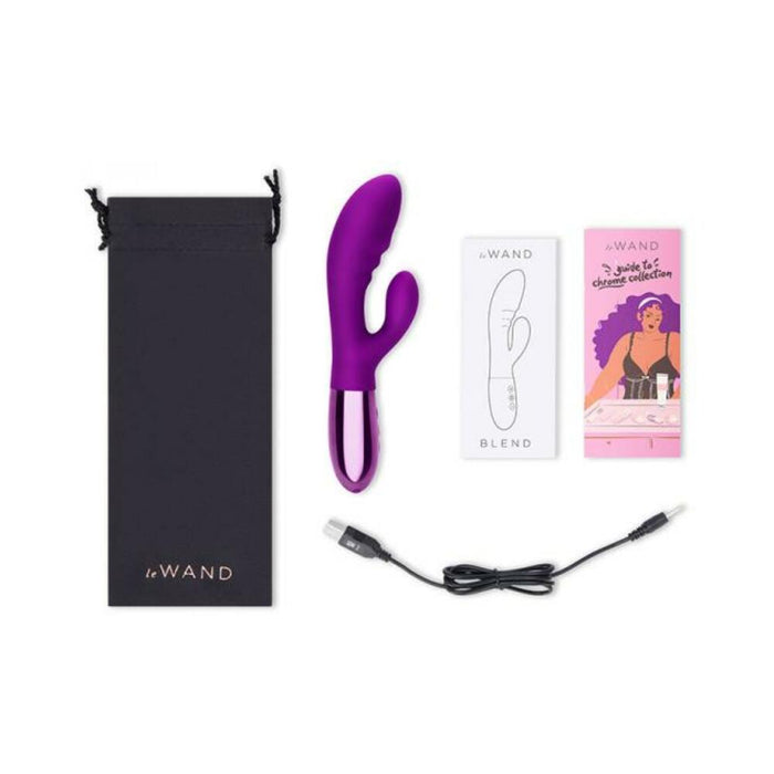 Le Wand Blend Double-motor Rabbit Rechargeable Vibrator Cherry | SexToy.com
