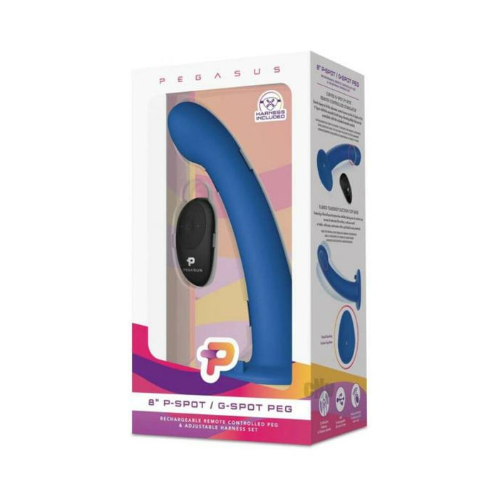 Remote Pspot Peg W/harness 8 Black | SexToy.com