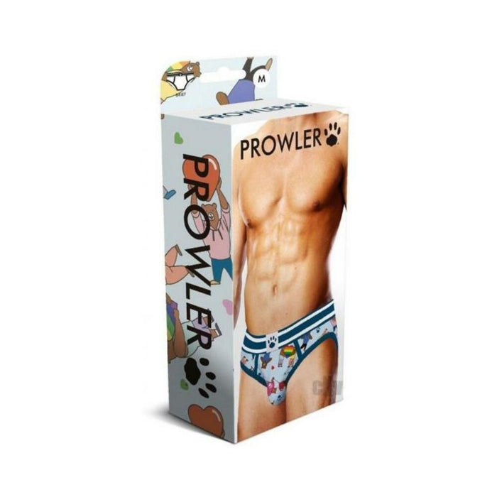 Prowler Bears W/hearts Brief Md Blu