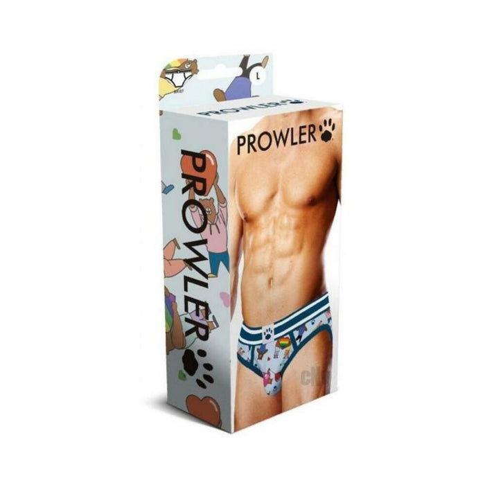 Prowler Bears W/hearts Brief Lg Blu