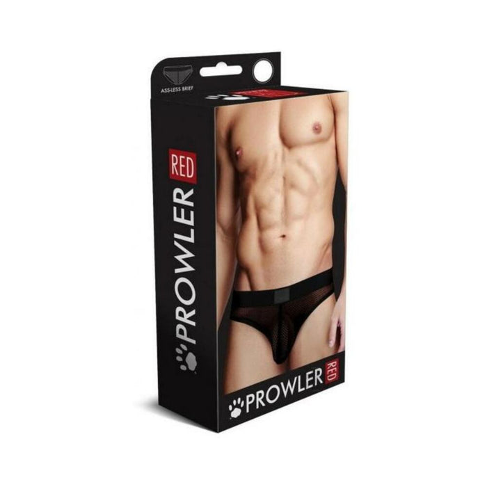 Prowler Red Fishnet Assless Brief Blk Sm