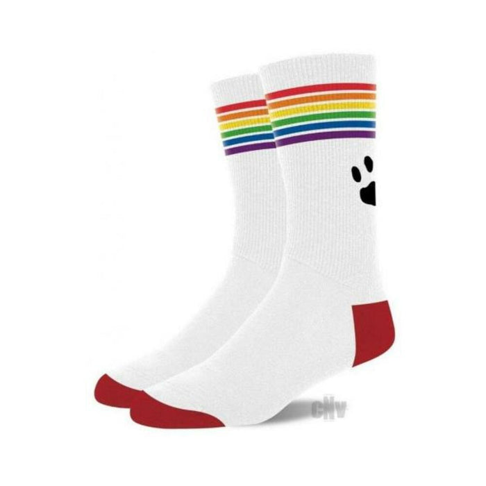 Prowler Pride Socks Wht/rnbw