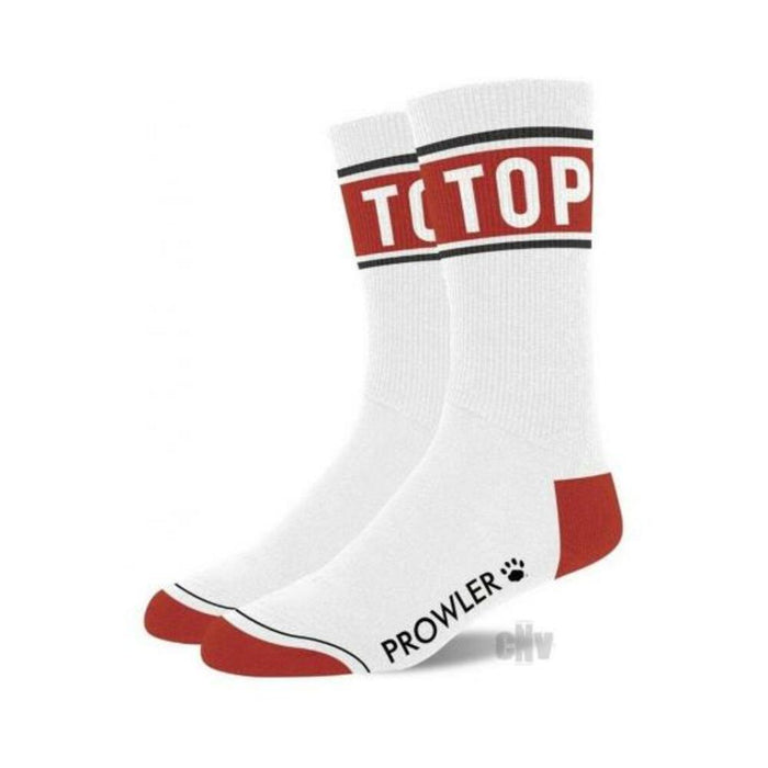 Prowler Top Socks Wht/red