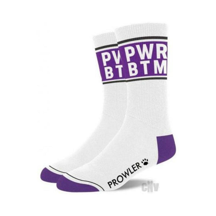 Prowler Pwr Btm Socks Wht/prp