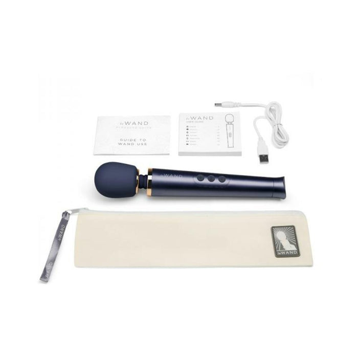 Le Wand Petite Rechargeable Vibrating Massager Navy
