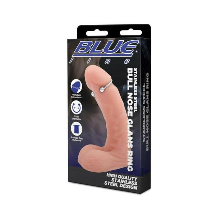 Blue Line Stainless Steel Bull Nose Glans Ring