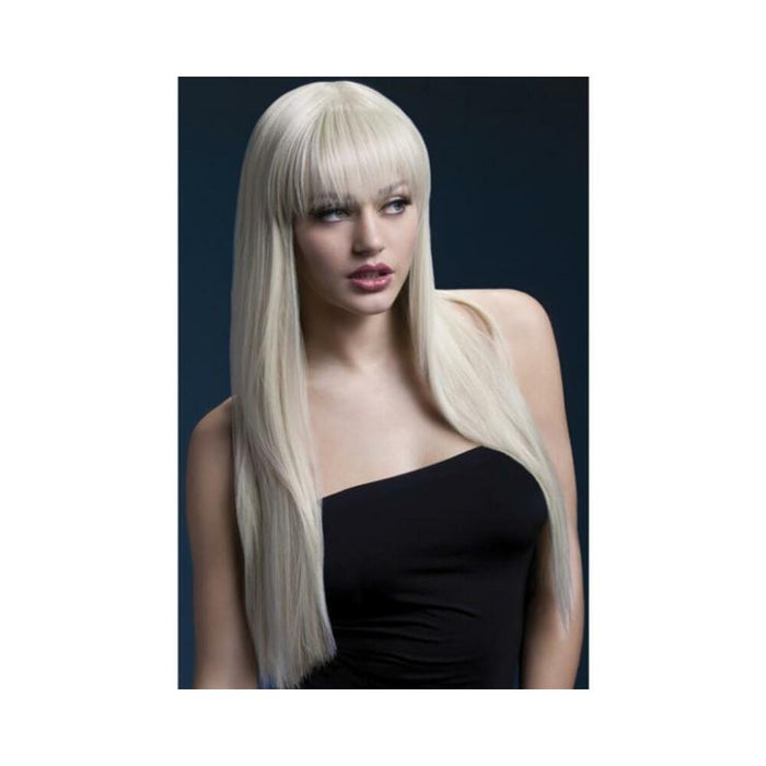 Smiffy Fever Wig Jessica Blonde 26 inches Long with Bangs