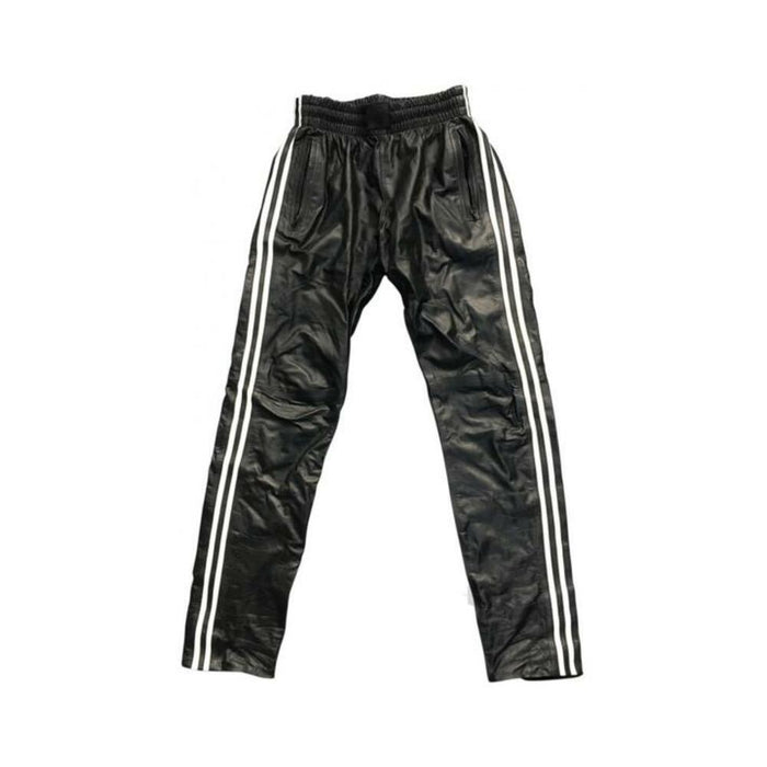 Prowler Red Leather Joggers Wht Md