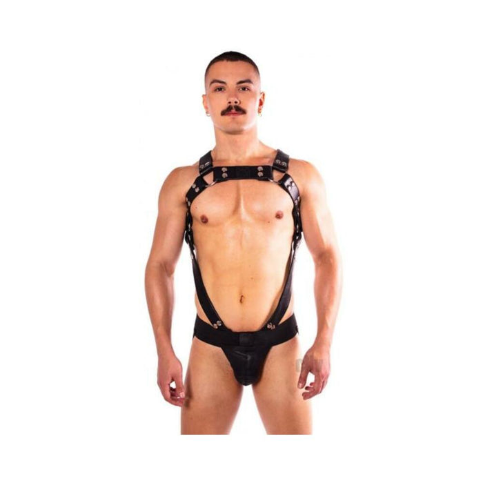 Prowler Red Butch Body Harness Blk Lg