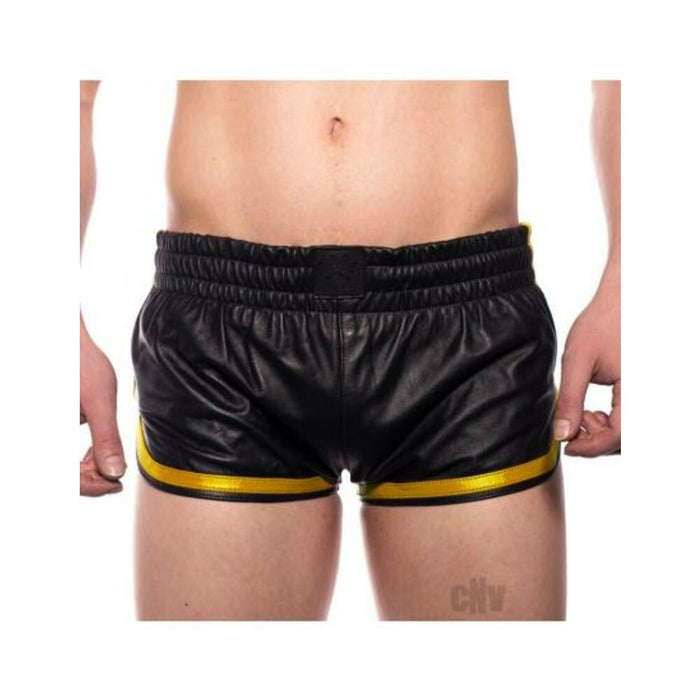 Prowler Red Leather Sport Shorts Yellxxl