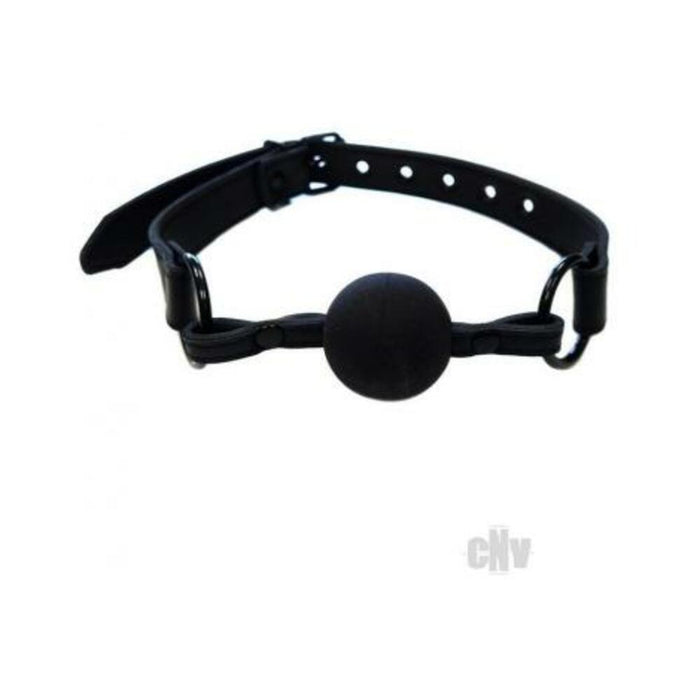 Leather Ball Gag Black