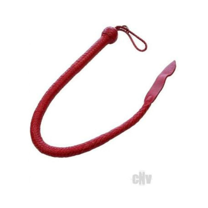 Leather Devil Tail Whip Red