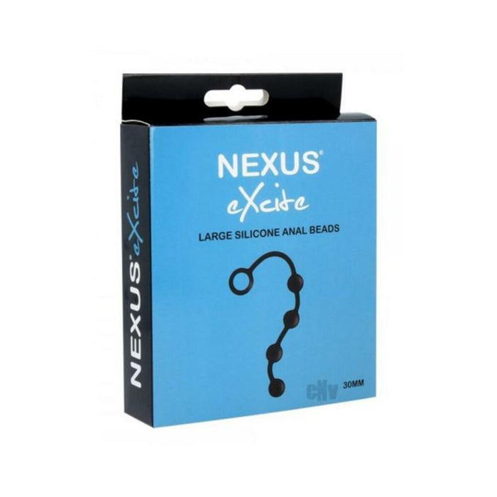 Nexus Excite Anal Beads Silicone Large Black | SexToy.com