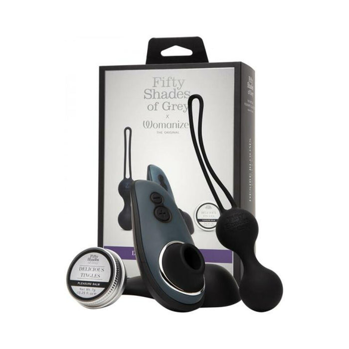 Fifty Shades Of Grey Womanizer Desire Blooms Kit Black