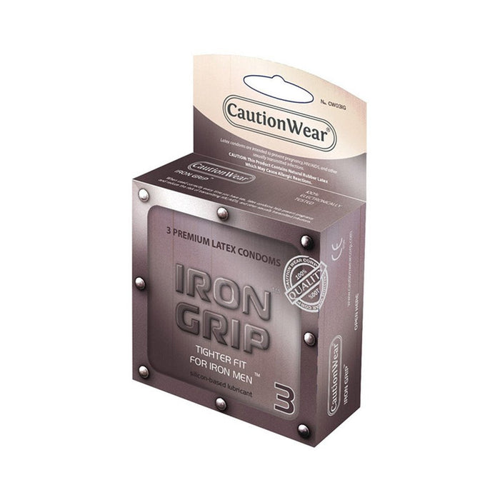 Caution Wear Iron Grip Condoms 3 Pack | SexToy.com