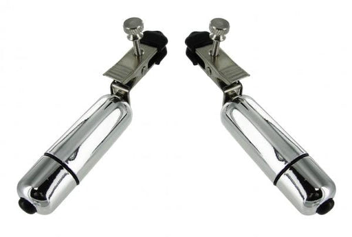 Wireless Vibrating Nipple Clamps Silver | SexToy.com