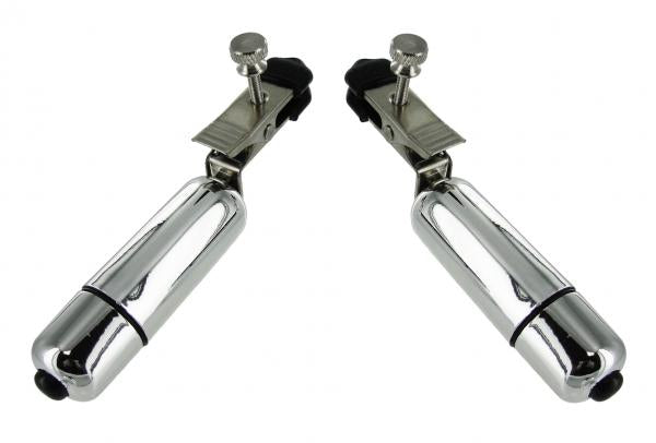 Wireless Vibrating Nipple Clamps Silver | SexToy.com