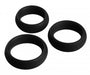 3 Piece Silicone C Ring Set - Black | SexToy.com