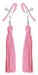 Tickle Me Pink Nipple Clamps Tassels | SexToy.com