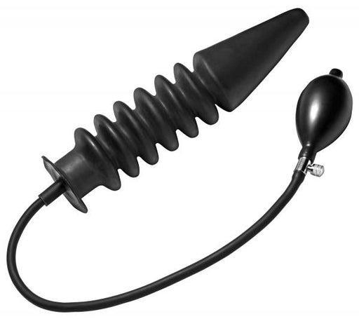 Accordion Inflatable XL Anal Plug Black | SexToy.com