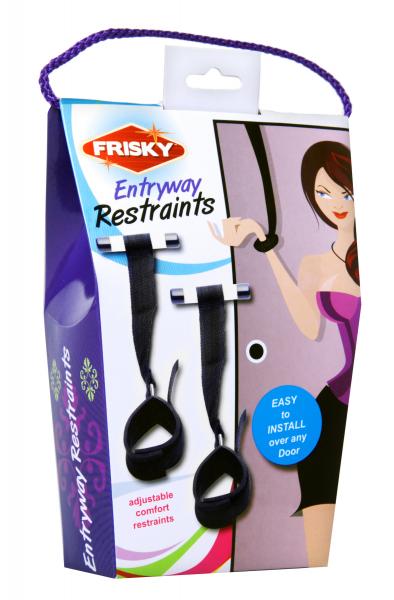 Frisky Over the Door Entryway Restraints Black | SexToy.com