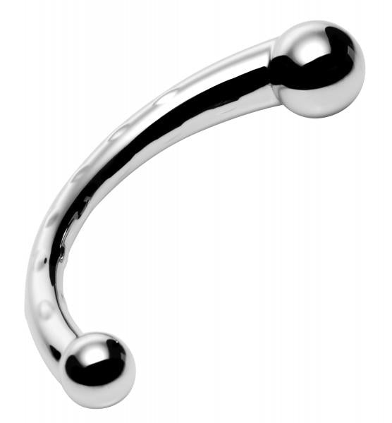 The Chrome Crescent Dual Ended Dildo | SexToy.com