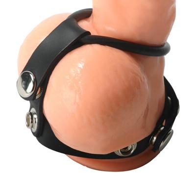 Rubber Cock Ring Harness