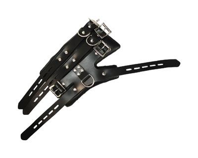 Strict Leather Four Buckle Suspension Cuffs