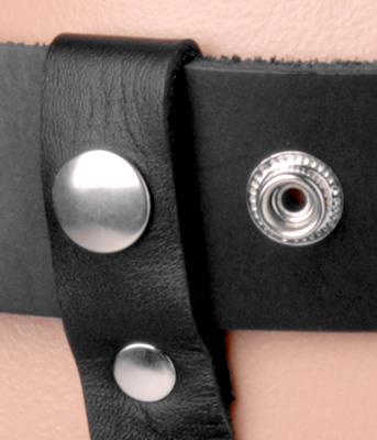 Premium Leather Strap On Harness Black O/S