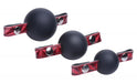 Crimson Tied Triad Interchangeable Silicone Ball Gag | SexToy.com