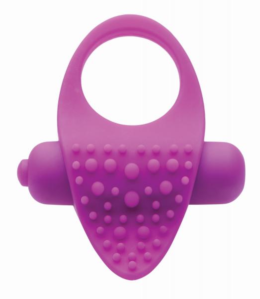 Versa Tingler Cock Ring, Finger Vibe Clit Stim Purple | SexToy.com