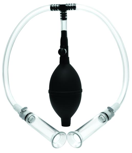 Size Matters Nipple Pumping System With Dual Acrylic Cylinders | SexToy.com