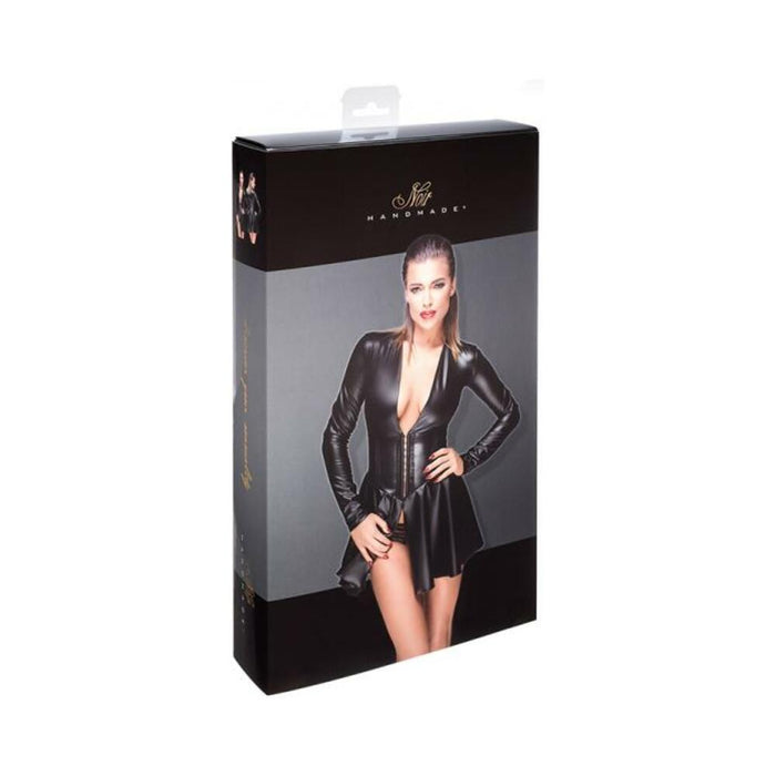 Noir Handmade Powerwetlook Minidress With Corset 3xl | SexToy.com