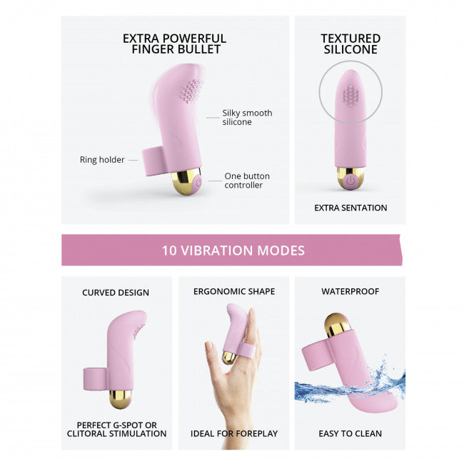 Love To Love Touch Me Pink Finger Vibrator | SexToy.com