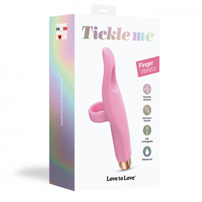 Love To Love Tickle Me Finger Vibrator Rose | SexToy.com