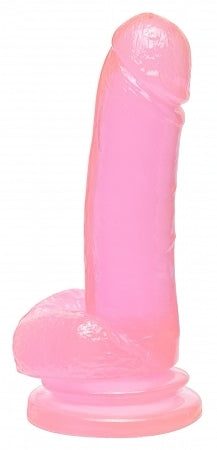 Basix Rubber Works 8 inches Pink Suction Cup Dong | SexToy.com