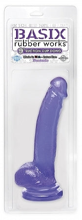 Basix Rubber Works 9 Inches Suction Cup Dong Purple | SexToy.com