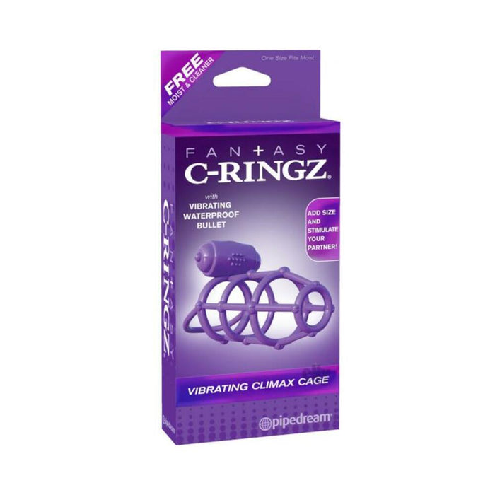 Fantasy C-Ringz Vibrating Climax Cage Purple | SexToy.com