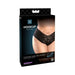 Hookup Pleasure Pearl Boy Shorts Black Fits Size Xl-xxl | SexToy.com