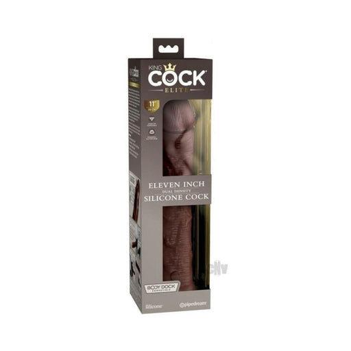 King Cock Elite Silicone Dual-density Cock 11 In. Brown | SexToy.com