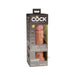 King Cock Elite Vibrating Silicone Dual-density Cock 8 In. Tan | SexToy.com