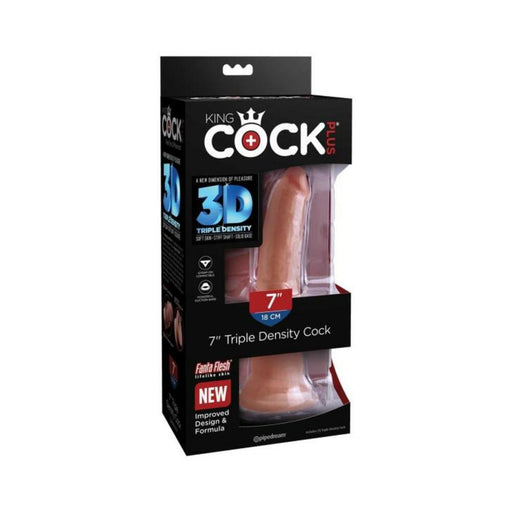 King Cock Plus 7 In. Triple Density Cock Tan | SexToy.com