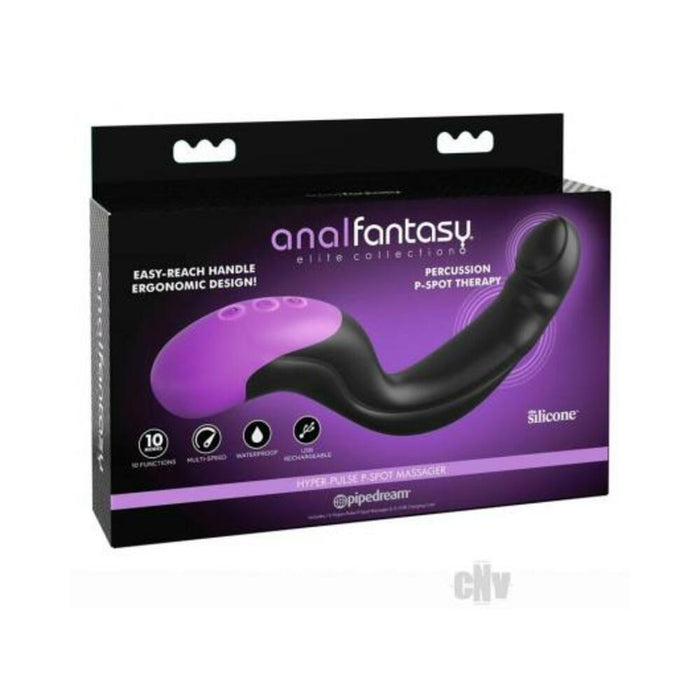 Anal Fantasy Elite Auto-throb Inflatable Vibrating Plug Black | SexToy.com