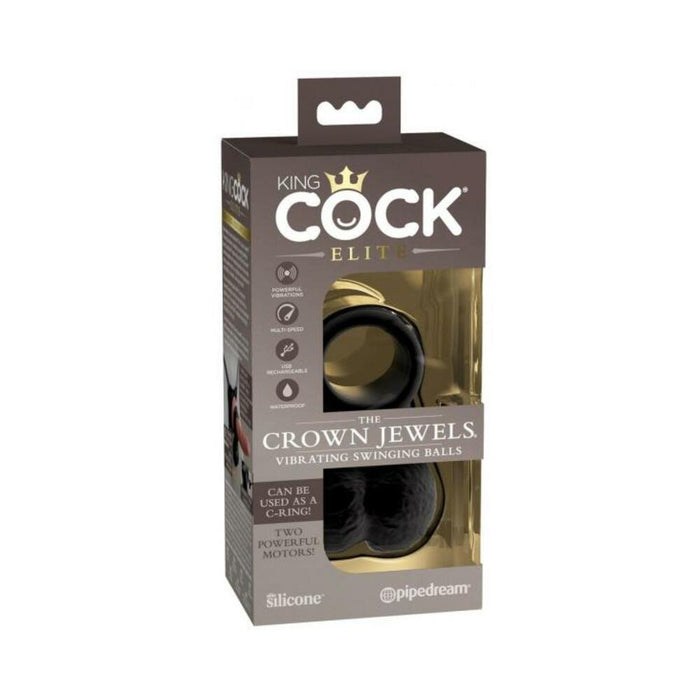 King Cock Elite The Crown Jewels Vibrating C-ring | SexToy.com