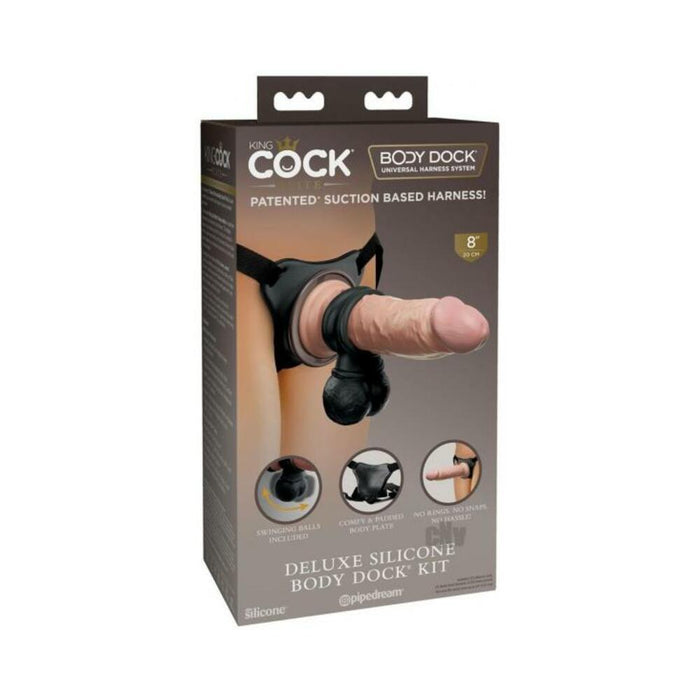 King Cock Elite Deluxe Silicone Body Dock Kit | SexToy.com
