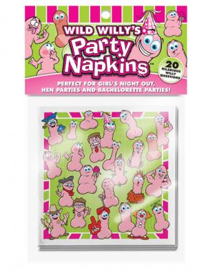 Wild Willy's Party Napkins | SexToy.com