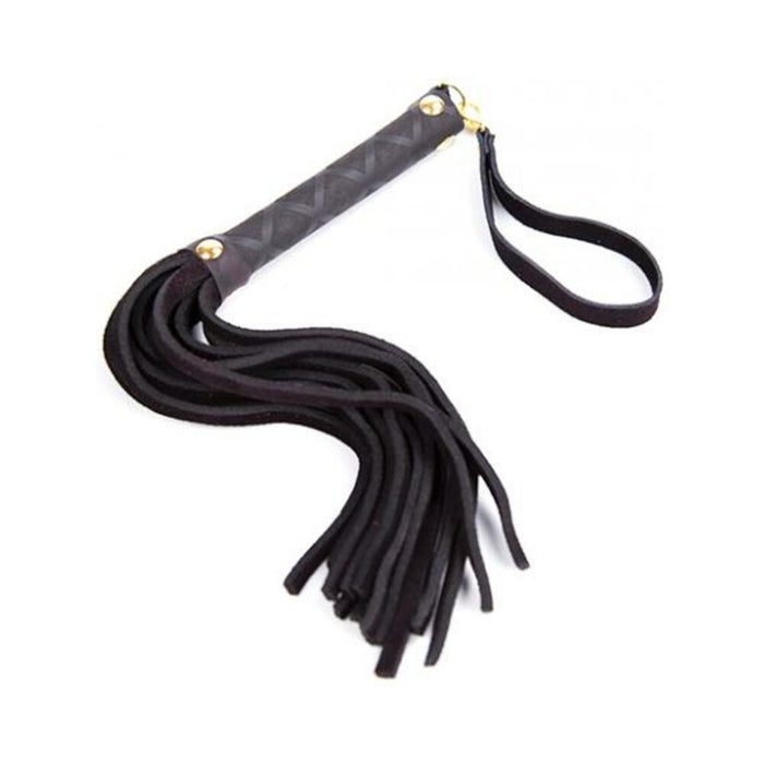 Plesur Mini Leather Flogger - Black