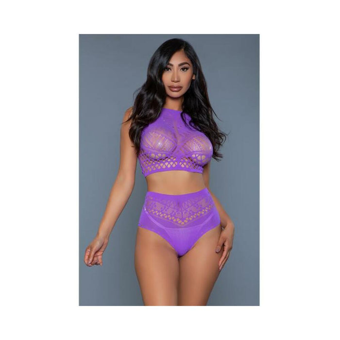 Ring My Bell Bodystocking Purple OS | SexToy.com