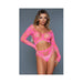 Floral Delight Bodystocking Hot Pink OS | SexToy.com